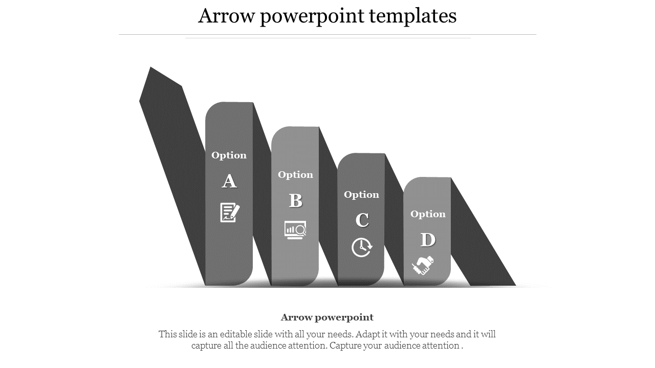 arrows powerpoint templates-Gray